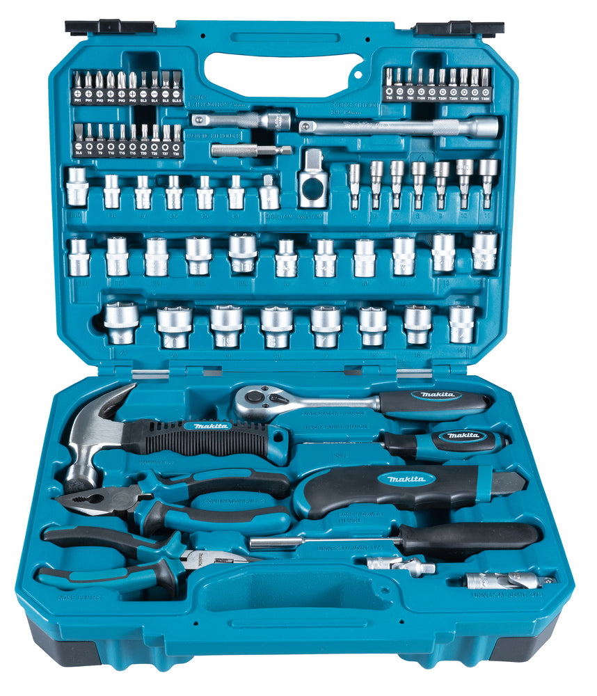 Makita E-10899 221-Piece Tool Set – Complete Socket, Bits & Hand Tool Kit in Carry Case