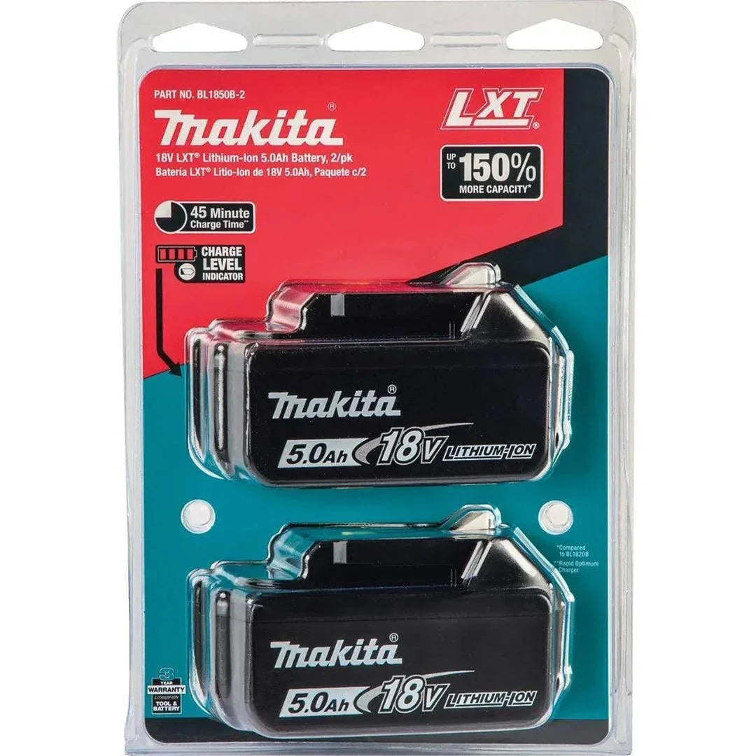Makita BL1850B 18V LXT 5.0Ah Battery Pack – Twin Set
